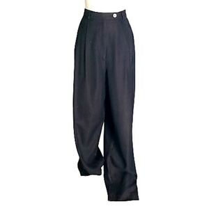 Coldwater Creek Silk Trouser Pants 8P Quiet Lux Minimalist Classic Career Spring